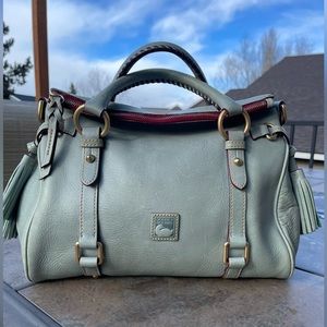 Dooney & Bourke Pale Blue florentine satchel (faded)